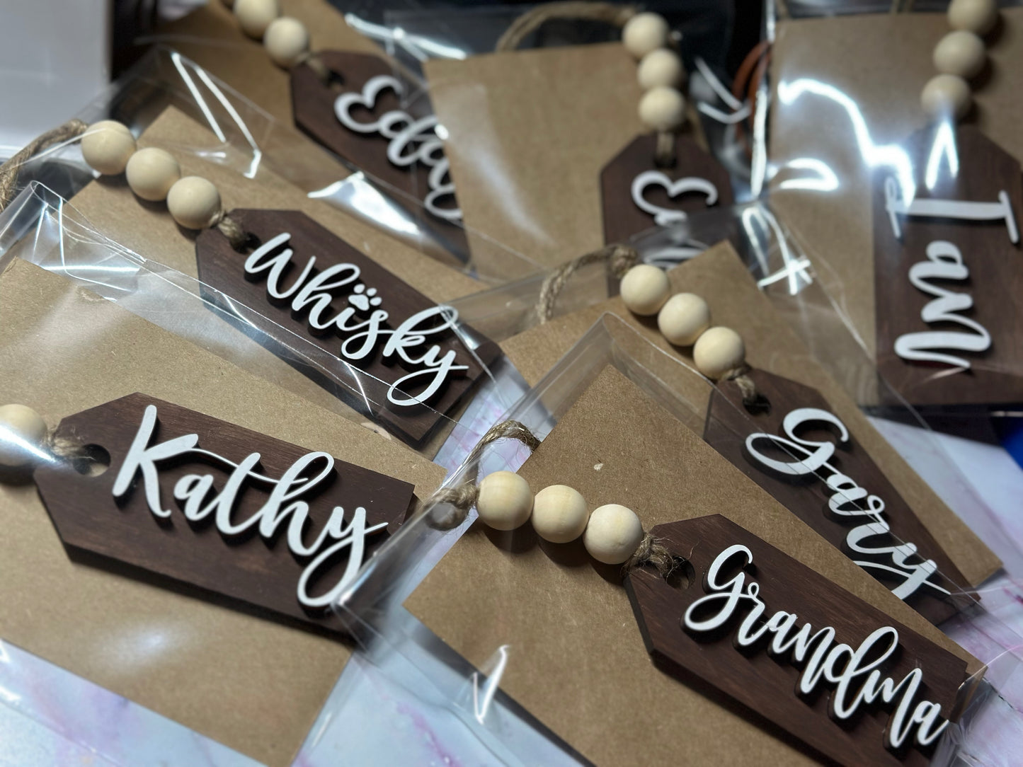 Wooden Name Tags