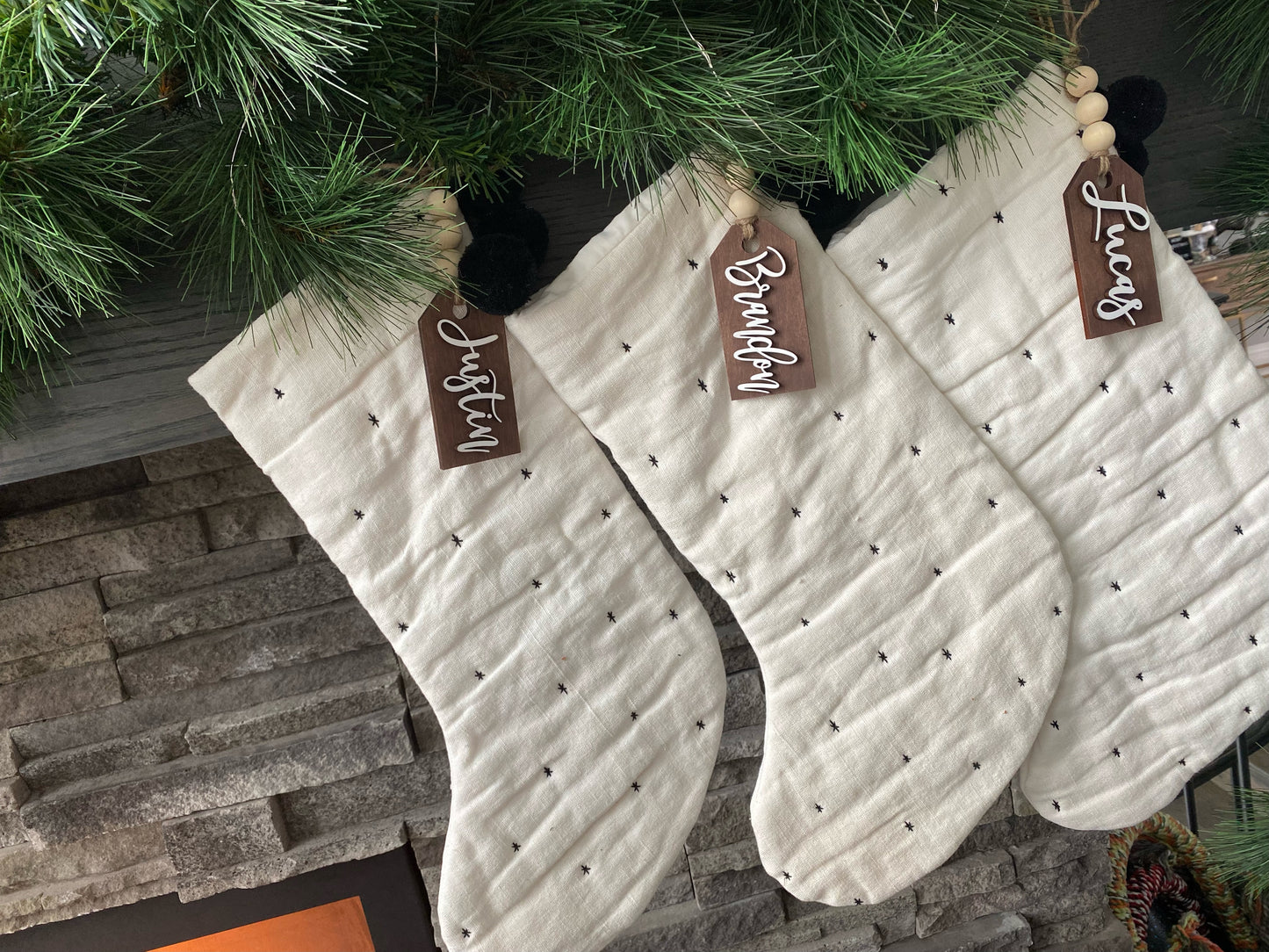 Wooden Name Tags