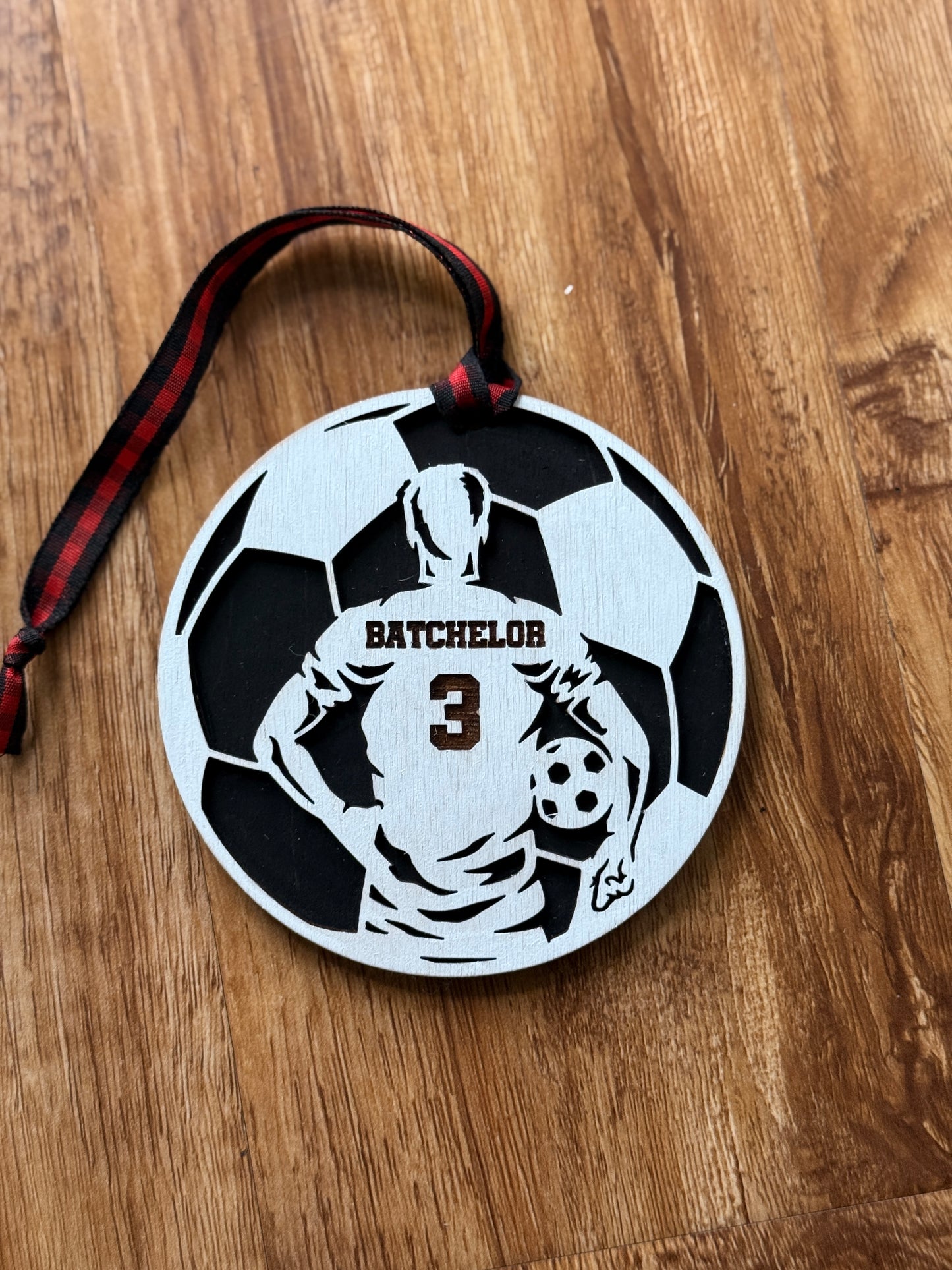 Personalized Soccer Ornament