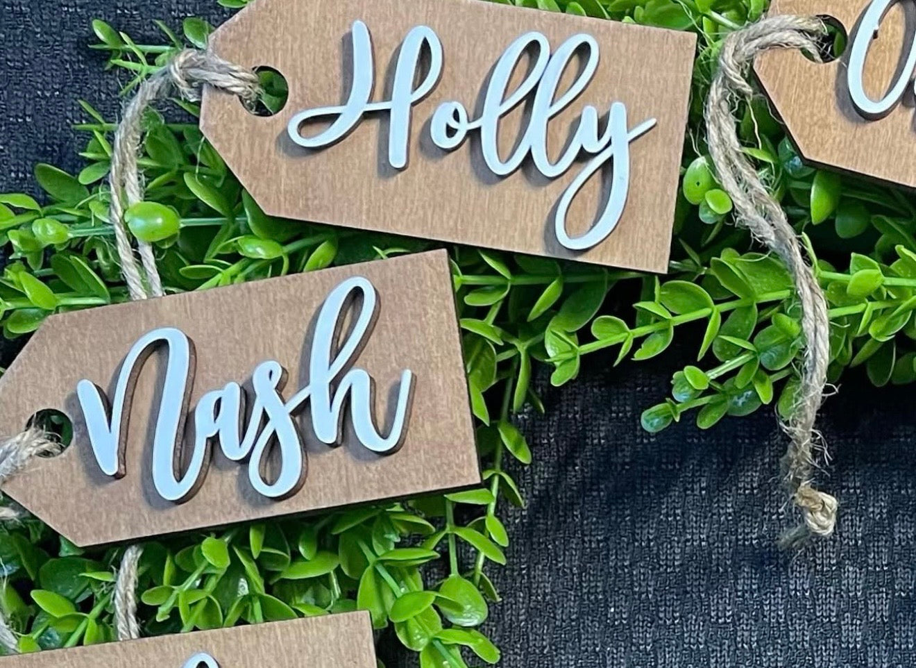 Wooden Name Tags