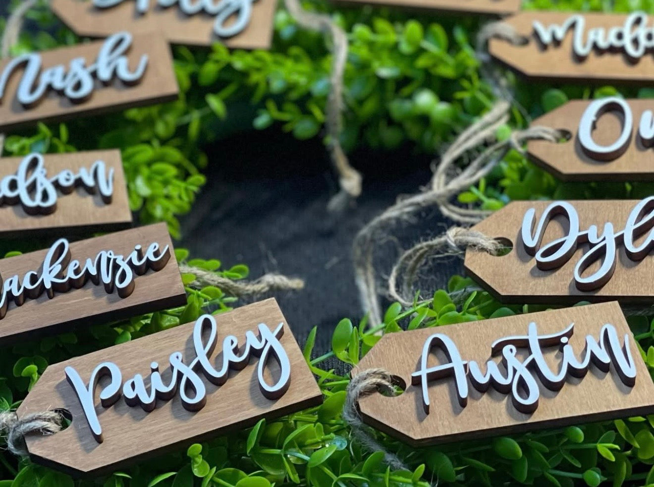 Wooden Name Tags