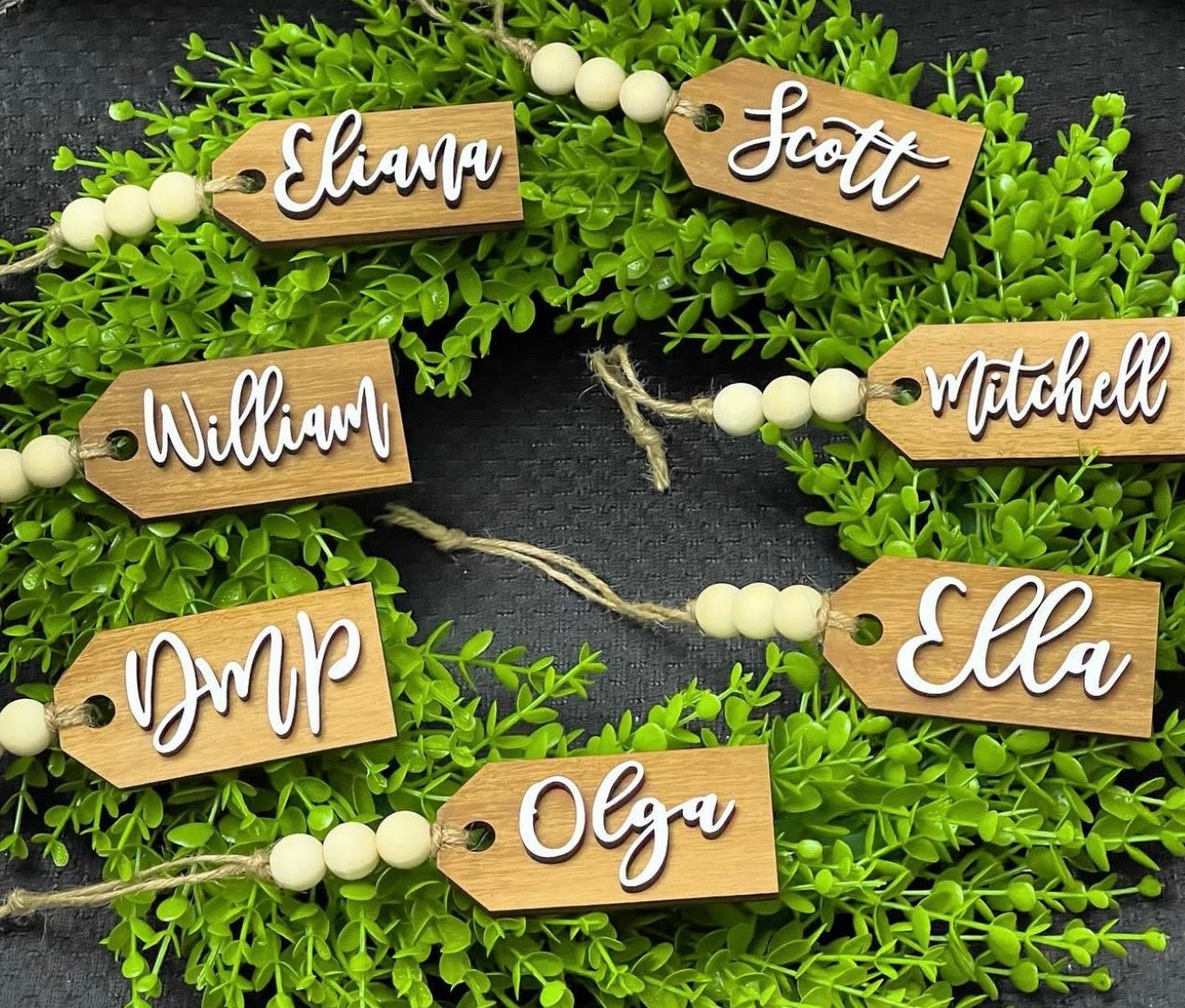 Wooden Name Tags