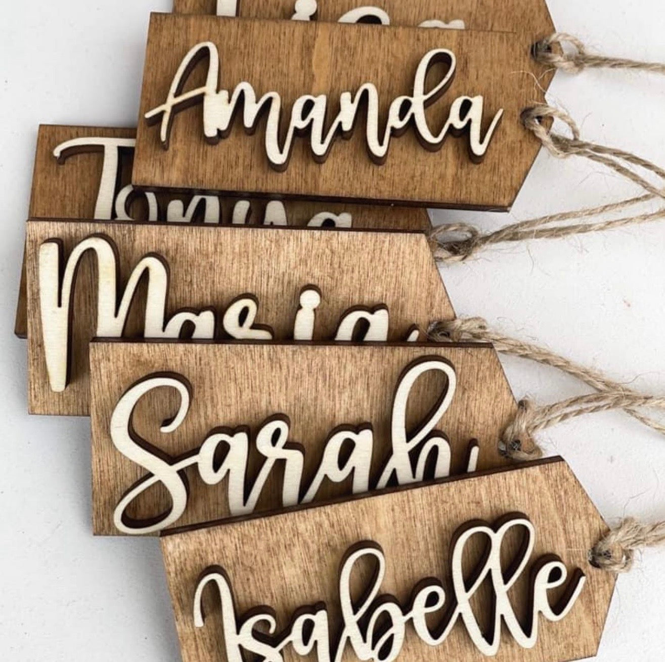 Wooden Name Tags