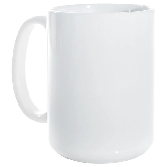 15oz WHITE CERAMIC COFFEE MUG **personalize**